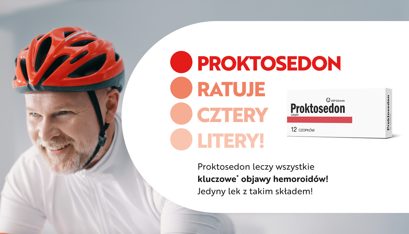 PROKTOSEDON RATUJE CZTERY LITERY